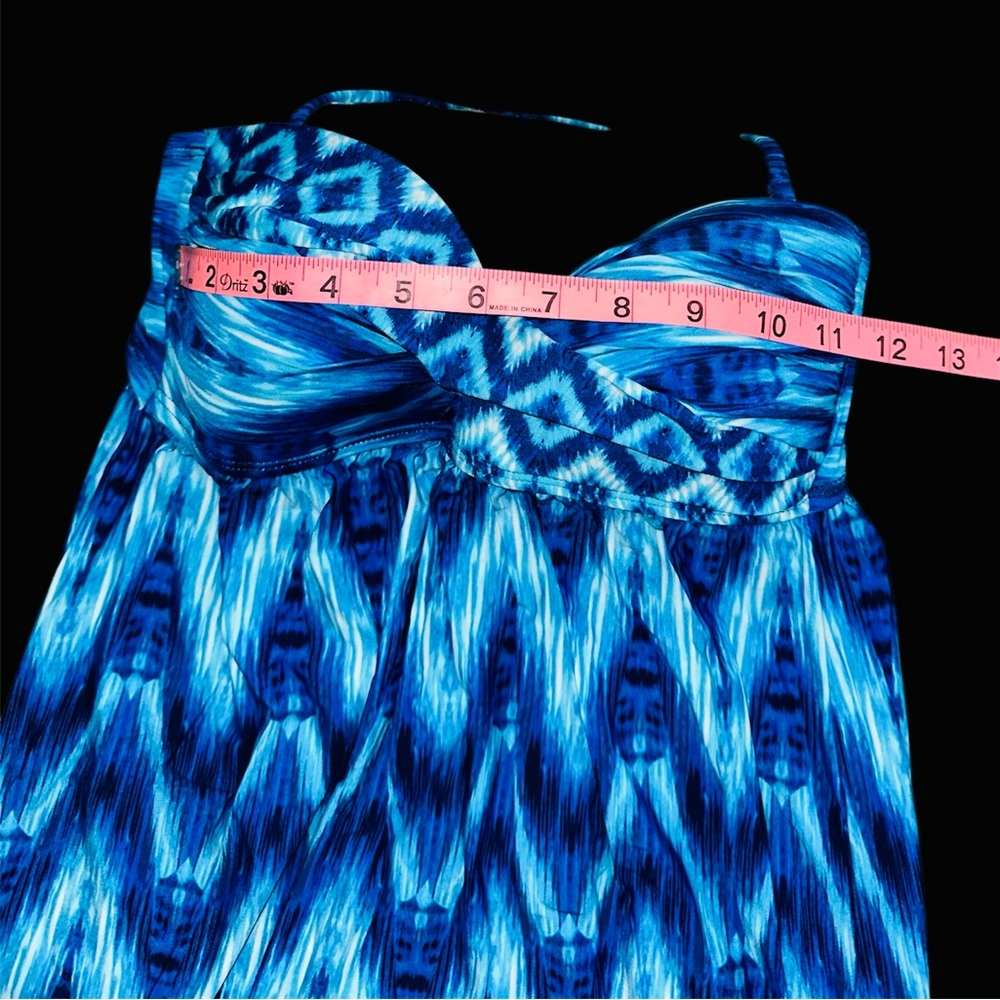 La Blanca UPF50 Ocean Blue Strapless Dress szS - Picture 8 of 13